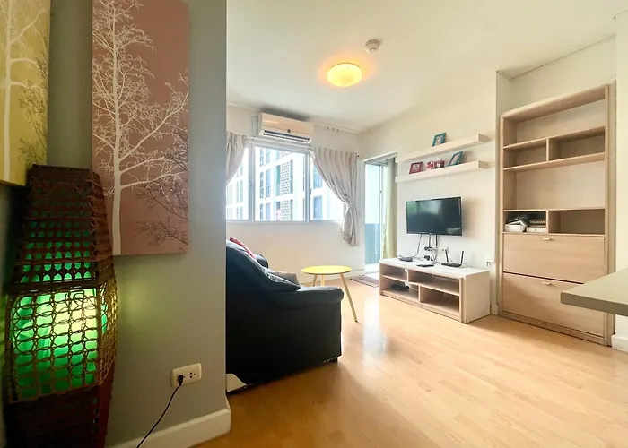 1Br Condo 5 Min To Bts 1000Mbps Fiber Wi-Fi Great Location